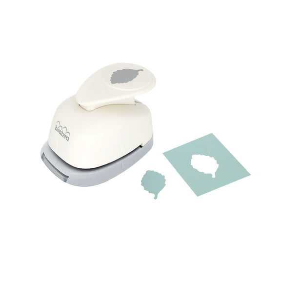 Bira Craft 1 inch Birch Leaf Shape Lever Action Craft Punch for Paper Crafting Scrapbooking
