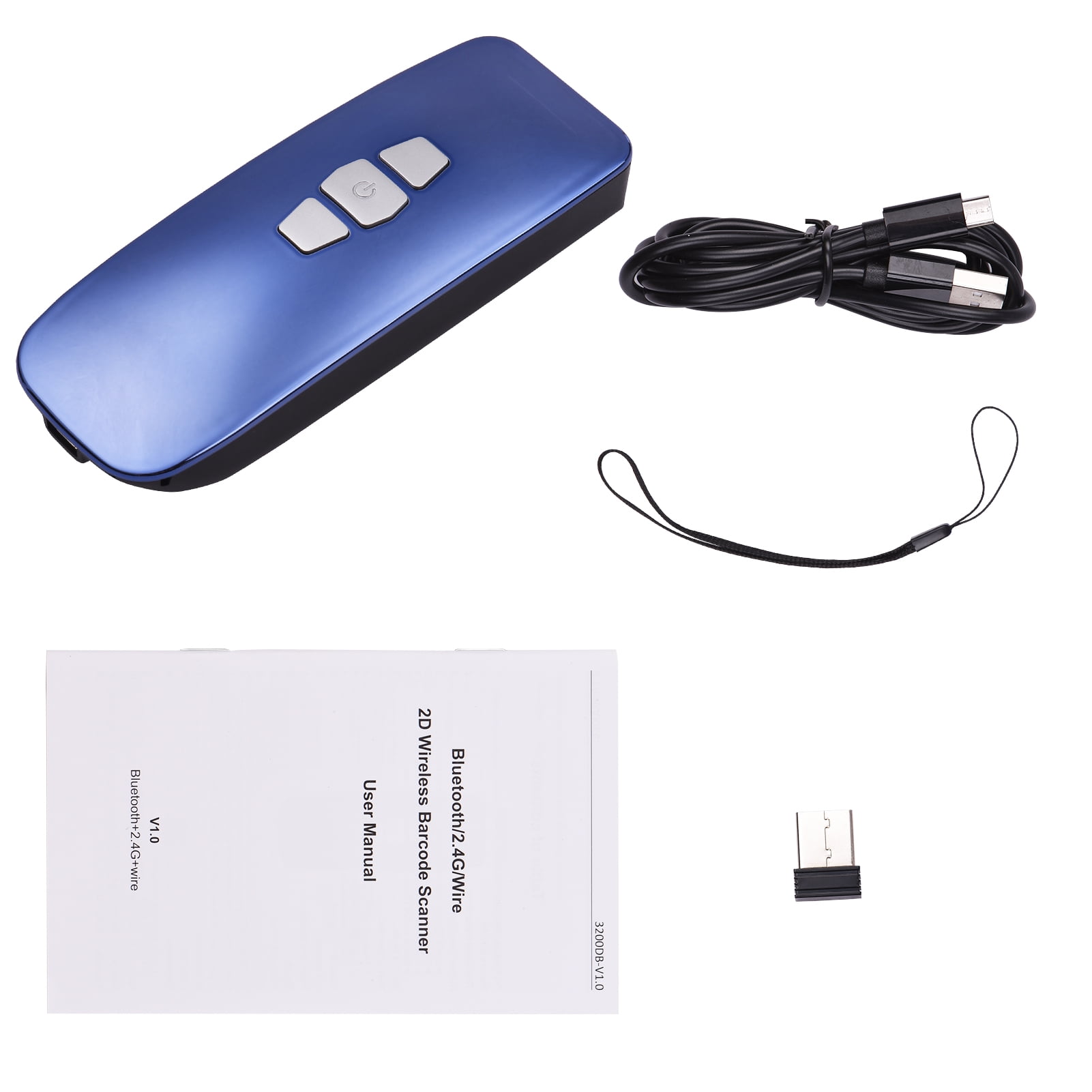 Wireless Bluetooth BT Barcode Scanner Code Reader For IOS Android Phone Window 