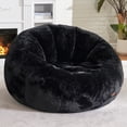 thumbnail image 1 of Puf Hobestluk, sofá acolchado grande para adultos, color negro, 1 of 9