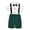 Green, variant on REDARER Boys Summer Short Sleeved Shirt Suspenders Shorts Bow Tie 4PC Children Performance Suit,3-4 Years