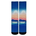 thumbnail image 4 of Sierra Socks Sunrise Pattern CoolMax Socks, Nature Collection for Men & Women Eco-Friendly Colorful Knee High Socks, 4 of 5