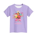 thumbnail image 4 of Zpanxa T-Shirts pour Tout-Petites Fille Imprimé Fête des Mères Col Rond Manches Courtes Haut Polyester Spandex 7-8 Ans, 4 of 5