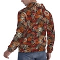 thumbnail image 6 of Naloa Coffee Stamp Men's Casual Hooded Collar Drawstring Hoodies Pullover Sweatshirts Casual Long Sleeve Shirts-Small, 6 of 7