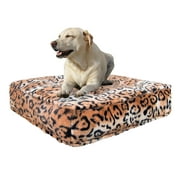 Bessie and Barnie Chepard Luxury Extra Plush Faux Fur Rectangle Pet/Dog Bed