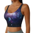 thumbnail image 2 of Fuzoiu Planets Stars And Galaxies1 Print Women's Sports Vest,U-Back Sports Tank,Gym Vests,Athletic Sleeveless Shirts,Exercise Undershirts,Yoga, Gym, and Dance Wear-Medium, 2 of 8