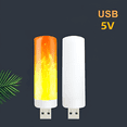 thumbnail image 4 of Bombillas LED con efecto de llama simulada, USB, E14, E27, B22, 9 W, CA 85-265 V, accesorios electrónicos para el hogar, lámparas, bombillas con efecto de llama, 4 of 5