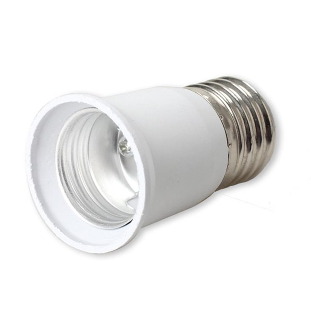 E27 a E27 Base de extensión CLF LED Bombilla Adaptador de lámpara Convertidor de zócalo Lamparas