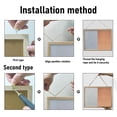 thumbnail image 3 of Tablero de Boletín de Pared, Escritura más Suave de Uso versátil Tablero de corcho Magnetic Combo Auto Recuperacia Cork 2 PCS 30x40cm para Grabar Para El Hogarar, 3 of 7
