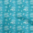 thumbnail image 1 of oneOone Polyester Spandex Light Blue Fabric Floral & Craft Projects Decor Fabric Printed By The Yard 56 Inch Wide, 1 of 5