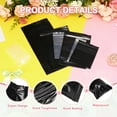 thumbnail image 3 of Uxcell Zip Bags, (6 x 8 Inch, Black) (100 Pcs), 5 Mil Long Clear Plastic Zipper Reclosable Poly Bag, Suit for - Jewelry/Candy/Office Supplies, 3 of 7