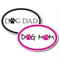 thumbnail image 2 of Magnet Me Up Dog Mom and Dog Dad Oval Magnet Decal, 4x6 In, Vinyl Automotive Magnet, Combo PK, 2 of 5