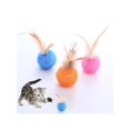 thumbnail image 1 of 1pc Random Color Cat Grinding Claw Toy With Feathers, Beads, Rope And Ball Design, 1 of 5