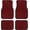 Red, variant on 4 Piece Checkered Car Floor Mats Set, Universal Fit Plaid Carpet Auto Floor Liners with Non-Slip Backing, All Weather Vehicle Foot Mats for Cars SUVs Trucks Vans, Front & Rear Full Set