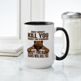 thumbnail image 4 of CafePress - Bears Will Kill You Mugs - 15 oz Ceramic Large White Novelty Mug, 4 of 4