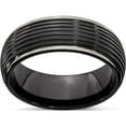 thumbnail image 1 of Titanium Black Ti Ribbed 8mm Band, 1 of 5