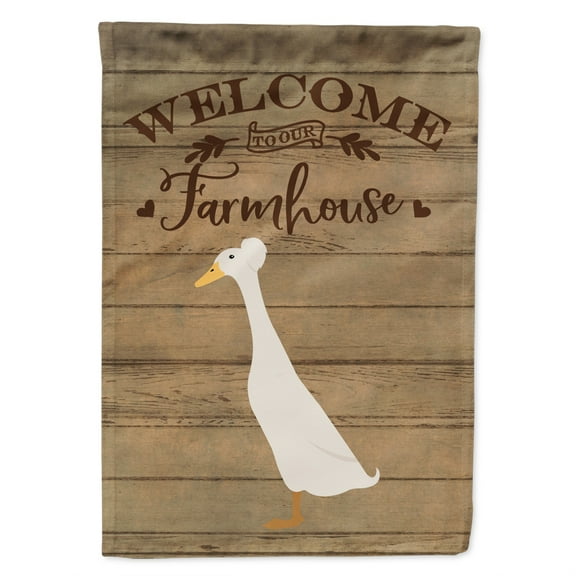 Carolines Treasures CK6803GF Bali Duck Welcome Garden Size outdoor-flags, Multicolor
