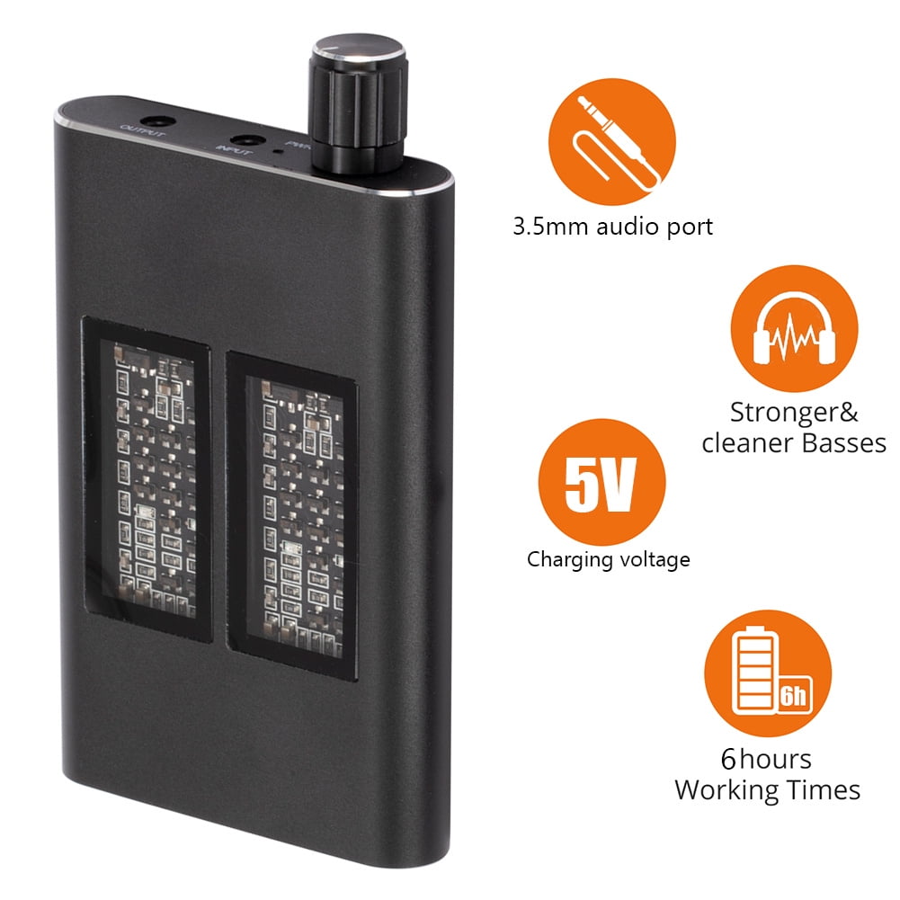 16150 Ohm Hifi Headphone Amplifier 3.5mm Aux Input Jack Portable