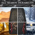 thumbnail image 3 of Juego completo de alfombrillas CAR PASS Diamond Rubber, color negro y rojo, 3 of 9