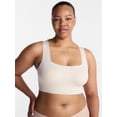 thumbnail image 2 of Joyspun Women’s Wire-Free Bonded Longline Square Neck Bra, Sizes XS-XXXL, 2 of 7