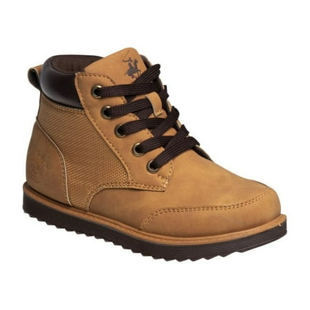 Beverly Hills Polo Club Kids Boys' Casual Dress Shoes Oxford Comfort Fashion Sneakers (Little Kids) - Tan, 3