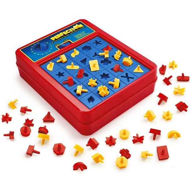Hasbro Gaming Perfection Game Plus Modo de duelo para 2 jugadores que hace estallar formas Hasbro Gaming Hasbro Gaming