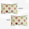 thumbnail image 4 of Binfone Heart Polka Dot Standard Size Pillowcase, Long Staple Pure Cotton Envelope Closure Pillow Cover,20"X30", 4 of 9