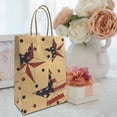 thumbnail image 1 of Ynlkorvg Face Storage Bags 4th Of July Kraft Paper Bag Tote, 1 of 5