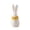 C, variant on 1 PCS White Ceramic Easter Bunny Figurine with Floral Accents, Porcelain Rabbit Decor for Farmhouse Tabletop, Shelf, or Mantel Display, Spring Home or Office Decorative Centerpiece (G)