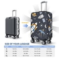 thumbnail image 6 of Easygdp Space Cars Print Elastic and Washable Suitcase Protective Cover with Hidden Zipper Fits 18-32 inch Luggage -Small, 6 of 9