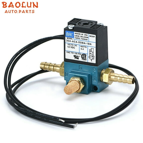 MAC 3 solenoid valve, 1/8 "NPT, Electronic Boost control, With brass silencer