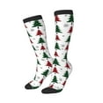 thumbnail image 2 of Easygdp Buffalo Plaid Christmas Trees Soccer Socks Sport Knee High Socks Calf Compression Athletic Socks for Men and Women, 2 of 9