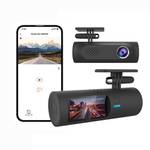 Meitianfacai Smart Dash Cam 2K Complet HD , Caméra de vision nocturne, détection de mouvement d'enregistreur de conduite DVR ,Construire dans WIFi, Enregistrement de boucle, Surveillance de stationnement, Accident Lock Dash Cam