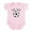 Petal Pink, variant on CafePress - Lil Sis Soccer Body Suit - Baby Light Bodysuit, Size Newborn - 24 Months
