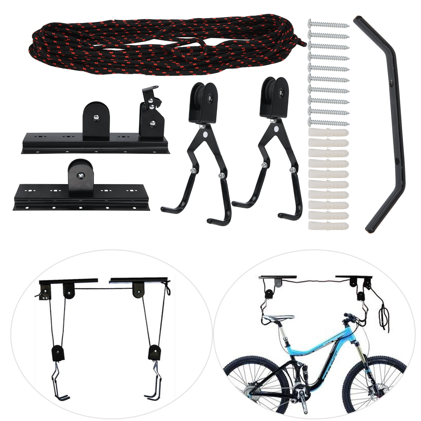 Support de Plafond de Garage pour Ascenseur de Plafond de Velo Support de Poulie de Levage de Velo pour Garage Atelier de Reparation Walmart