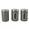 thumbnail image 1 of Stainless Steel Airtight Canisters Coffee Storage, Large Capacity Food Grade Container with Visible Window for Coffee Beans Multifunctional Kitchen Canister Set, 1 of 7