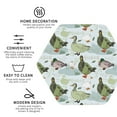 thumbnail image 3 of Disketp Mallard Ducks Wild Birds Funny Coasters,4 Pcs Leather Coasters with Holder, Perfect Housewarming Hostess Gifts,Protect Furniture from Water Marks Scratch and Damage-Hexagon, 3 of 6