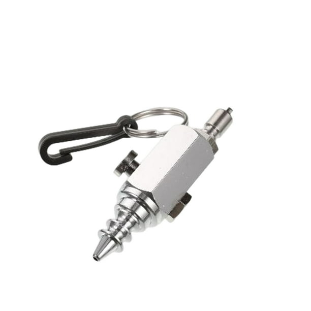 Sonducket Boquilla de aire BCD Durable conveniente de soplado de acero inoxidable pistolas de aire sólido inflador deportes acuáticos buceo Deportes acuáticos Plata Sonducket OD030537-02B
