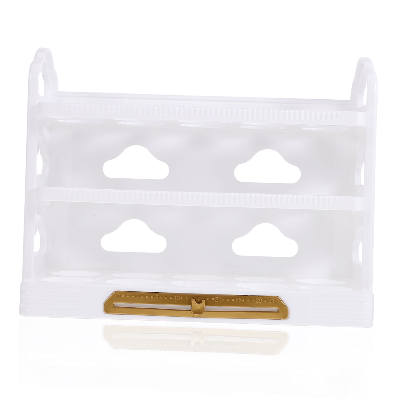 HOMEMAXS Egg Holder for Refrigerator 1 Set Flipped Container Multi Layer Household Egg Rack Box