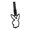 Black, variant on Automotive Bumper Racing Tow Strap Rabbits Shaped Pull Rings Decoration For Interior And Exterior Use