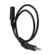 thumbnail image 2 of EeaseMX Cable alargador de audio estéreo profesional de 3,5 mm (macho a hembra) de 0,5 metros con conectores niquelados (negro), 2 of 8