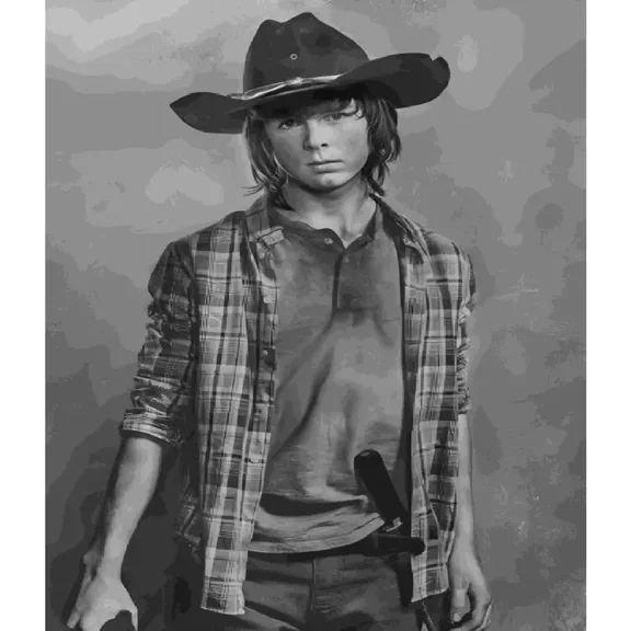 DIY 5D Diamond Painting By Number Kits Full Round Drill The Walking Dead Carl Art Rhinestone Embroidery Cross Stitch Craft for Home Wall Decoration