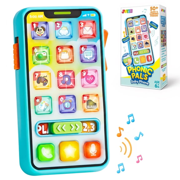 Joyfy Baby Phone Toys 6-12 Months, Kids Cell Phone Educational Toys, Pretend Play Phone Birthday Easter Gifts for Girls Boys Age 1 2 3 Year Old