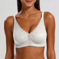 thumbnail image 2 of Scalloped Floral Lace Deep‑V Bra for Women Thin Breathable Elegant Daily‑Date Fashion Undergarment, 2 of 4