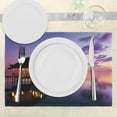 thumbnail image 3 of Ambesonne Tropical Place Mats Set of 4, Arbor Dramatic Night, Standard Size, Purple, 3 of 6