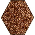 thumbnail image 1 of Animal Collection Custom Size Animal Print Area Rug for Living Room, Dining Room, Kitchen, Bedroom, Kids, Cheetah Real - 4' Hexagon, 1 of 1