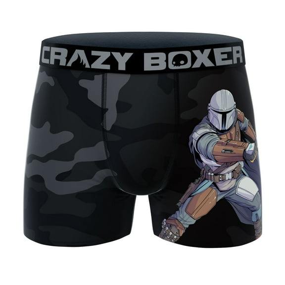 CRAZYBOXER Men's Underwear The Mandalorian Lightweight Comfortable Boxer Brief Breathable