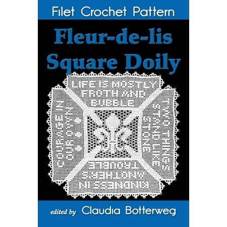 Fleur-de-lis Square Doily Filet Crochet Pattern - (Best Delis In The Us)