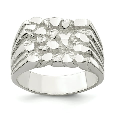 Sterling Silver Nugget Ring QR126