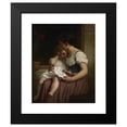 thumbnail image 2 of Hugues Merle 20x24 Black Modern Framed Museum Art Print Titled - The First Thorns of Knowledge (1864), 2 of 5