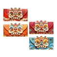 thumbnail image 3 of veasfak 4Pcs Chinese New Year Red Envelopes Money for Birthday Spring Festival A, 3 of 7